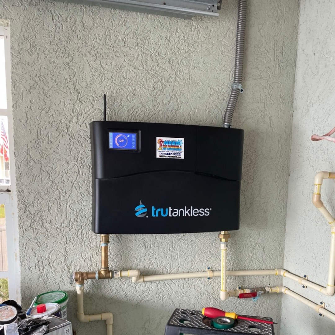 tankless water heater install project