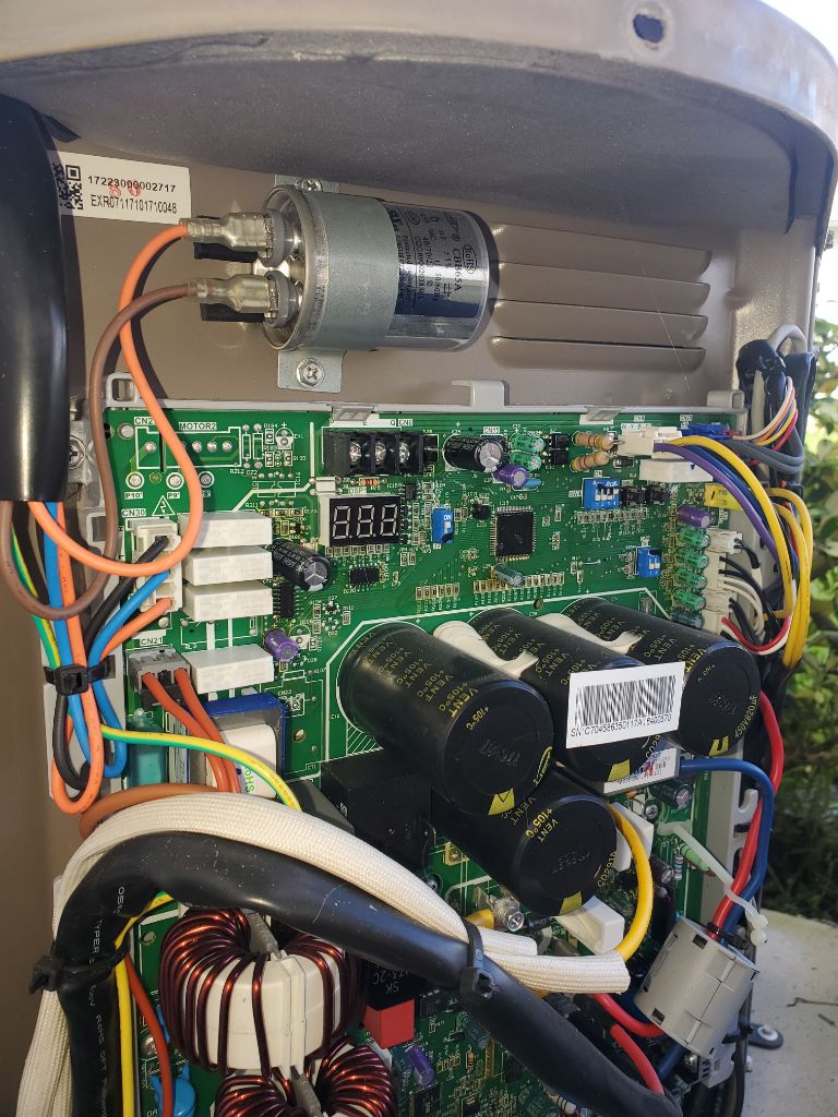 fixing inside heat pump