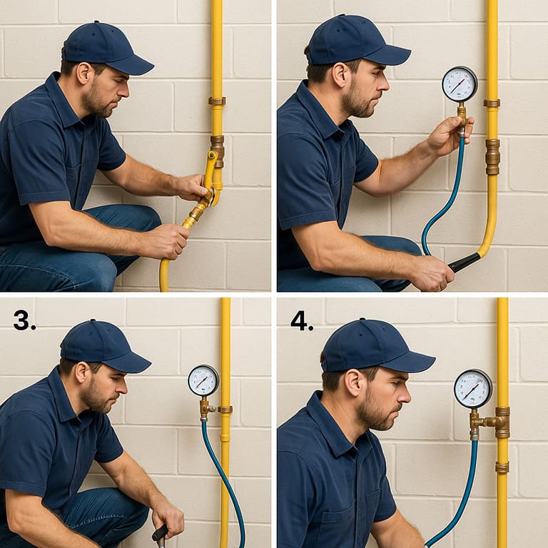 gas line pressure testing port st lucie fl